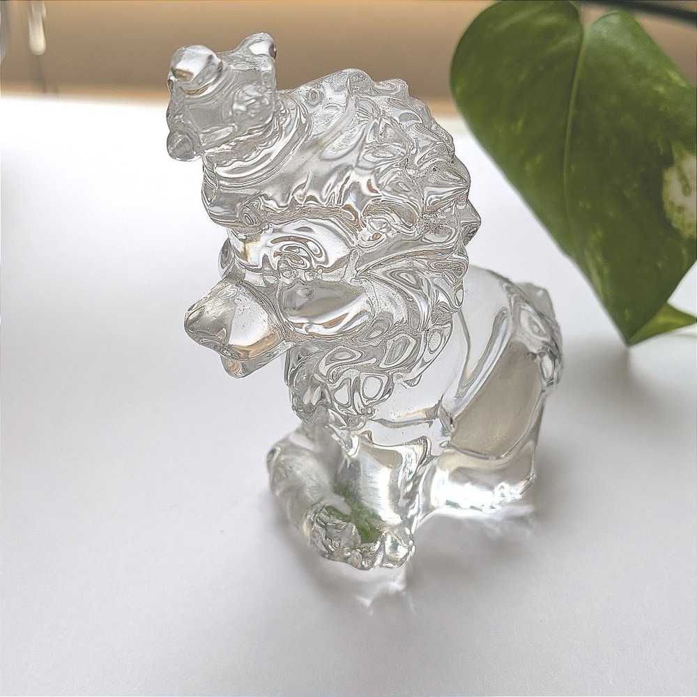 RARE Princess House 24% Lead Crystal Rocking Lion Made in Germany
